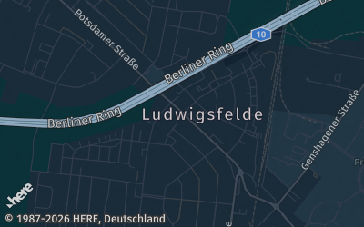 Heizung Map of Ludwigsfelde