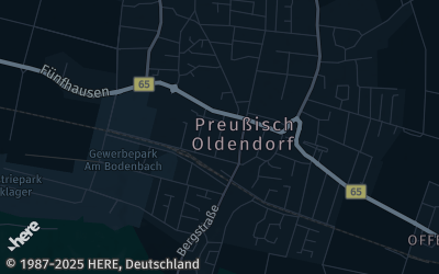 Heizung Map of Preußisch Oldendorf