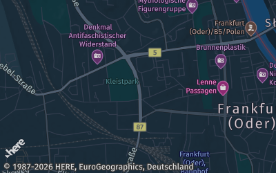 Heizung Map of Frankfurt