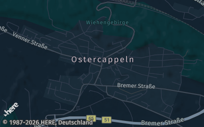 Heizung Map of Ostercappeln
