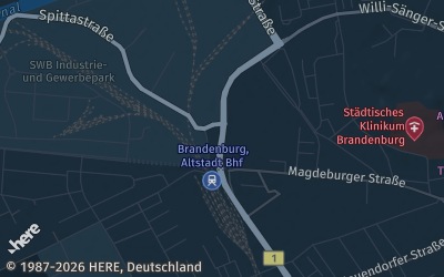 Heizung Map of Brandenburg an der Havel