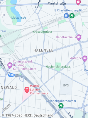 Here Map of Charlottenburg-Wilmersdorf