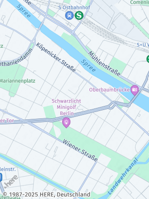 Here Map of Friedrichshain-Kreuzberg