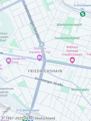 Here Map of Friedrichshain