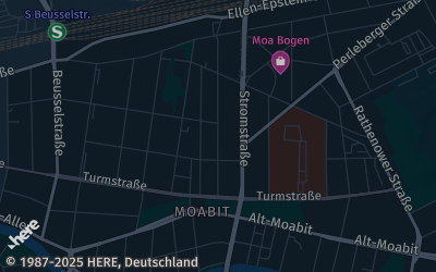 Heizung Map of Moabit