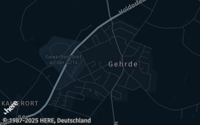 Heizung Map of Gehrde bei Bersenbrück