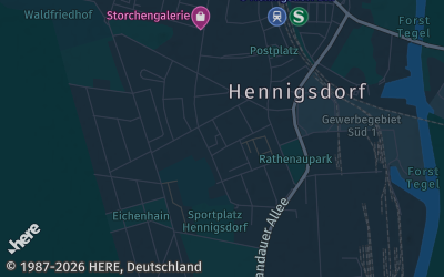 Heizung Map of Hennigsdorf