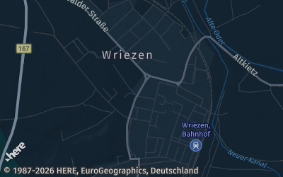 Heizung Map of Wriezen