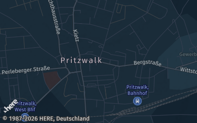 Heizung Map of Pritzwalk