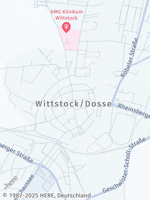 Here Map of Wittstock / Dosse