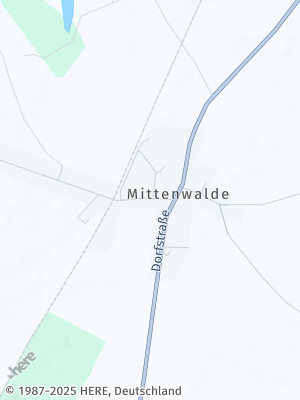 Here Map of Mittenwalde bei Templin