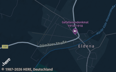 Heizung Map of Eldena an der Elde