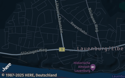 Heizung Map of Lauenburg / Elbe