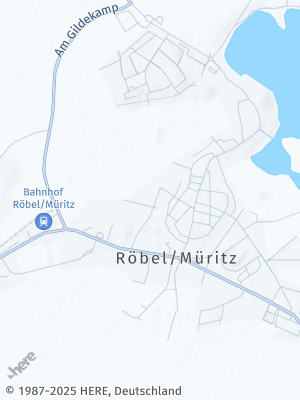 Here Map of Röbel / Müritz