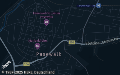 Heizung Map of Pasewalk