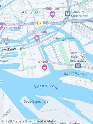 Here Map of HafenCity