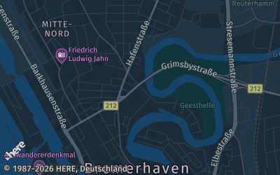 Heizung Map of Bremerhaven