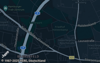 Heizung Map of Bahrenfeld