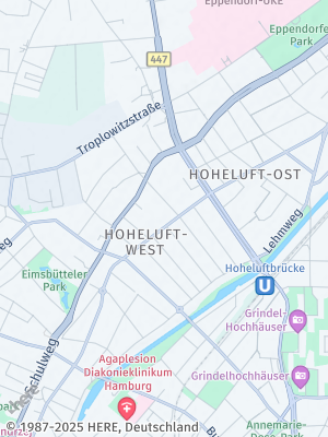 Here Map of Hoheluft-West