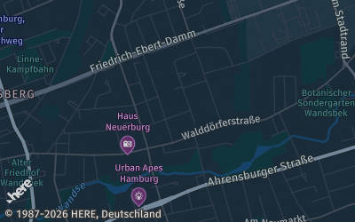 Heizung Map of Wandsbek