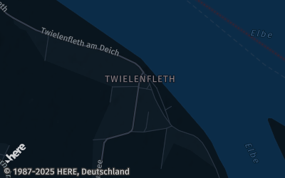 Heizung Map of Hollern-Twielenfleth
