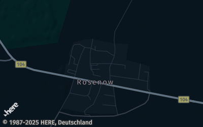 Heizung Map of Rosenow bei Altentreptow