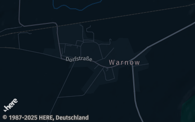 Heizung Map of Warnow bei Bützow