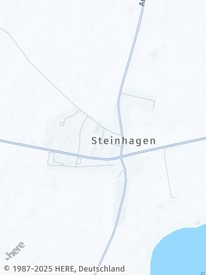 Here Map of Steinhagen bei Bützow