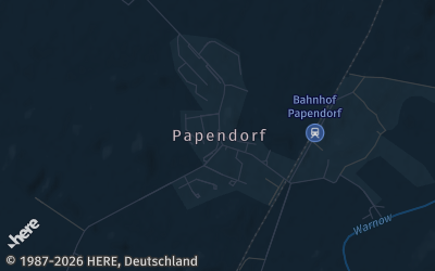 Heizung Map of Papendorf bei Rostock