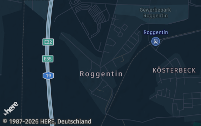 Heizung Map of Roggentin bei Rostock
