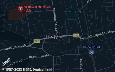 Heizung Map of Heide / Holstein