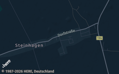 Heizung Map of Steinhagen bei Stralsund