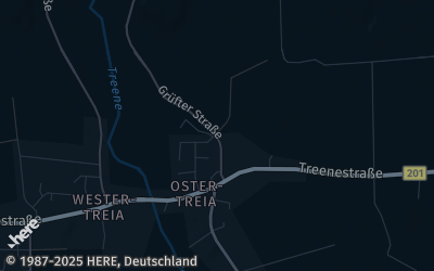 Heizung Map of Treia bei Schleswig