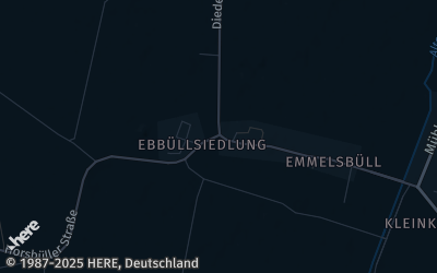 Heizung Map of Emmelsbüll-Horsbüll